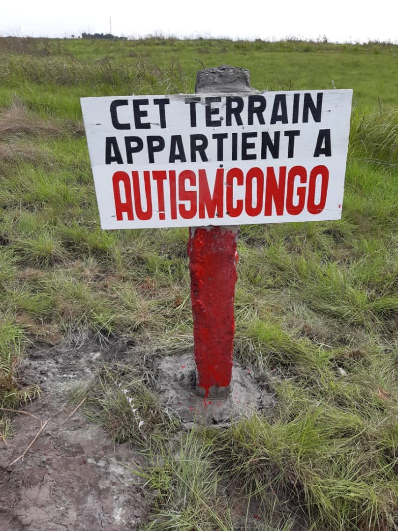 AutismCongo land sign — this land belongs to AutismCongo