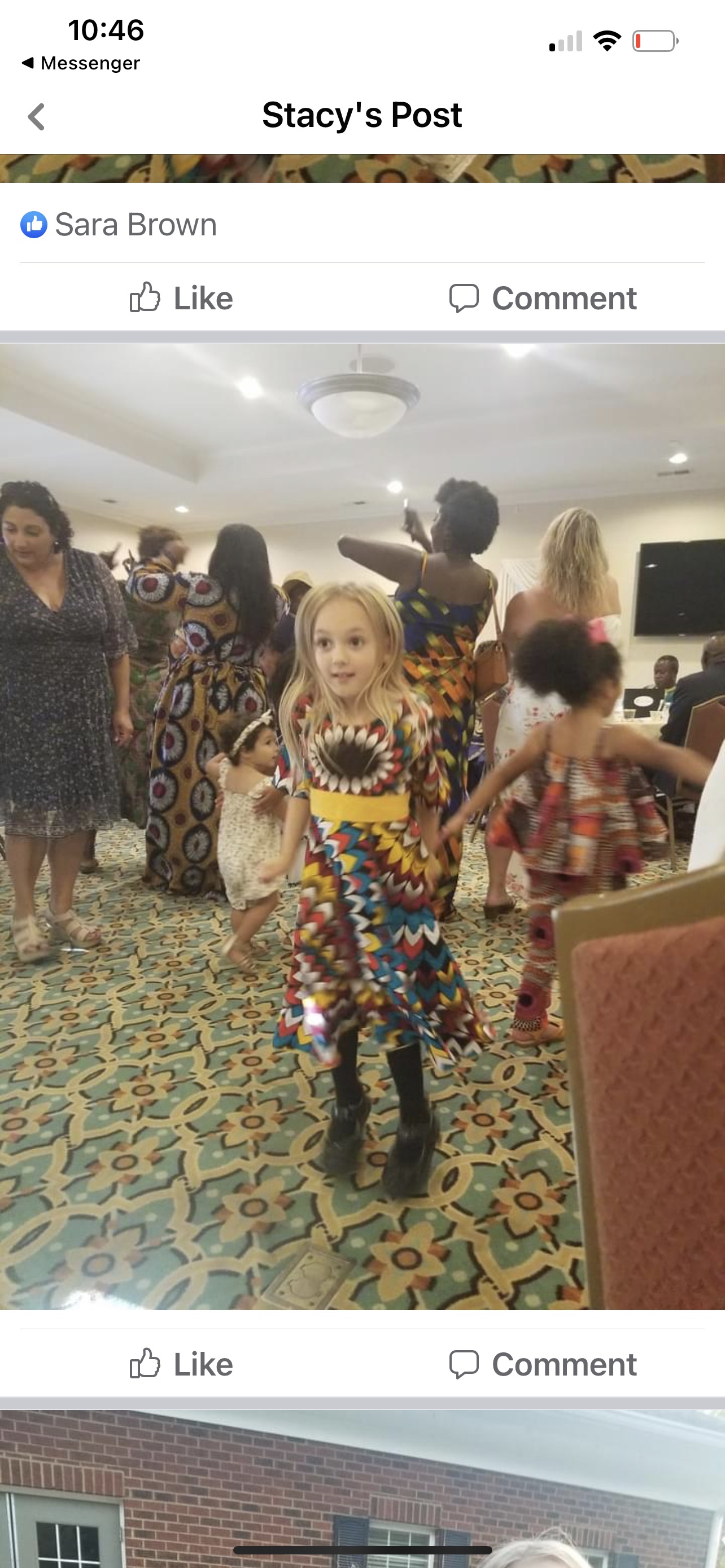 Girl dancing on ballroom floor