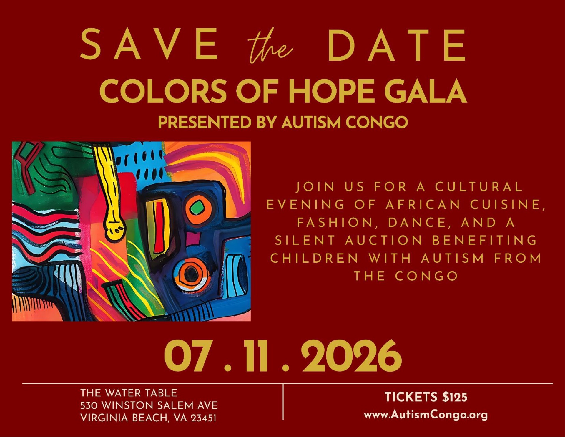 Colors of Hope Gala flyer