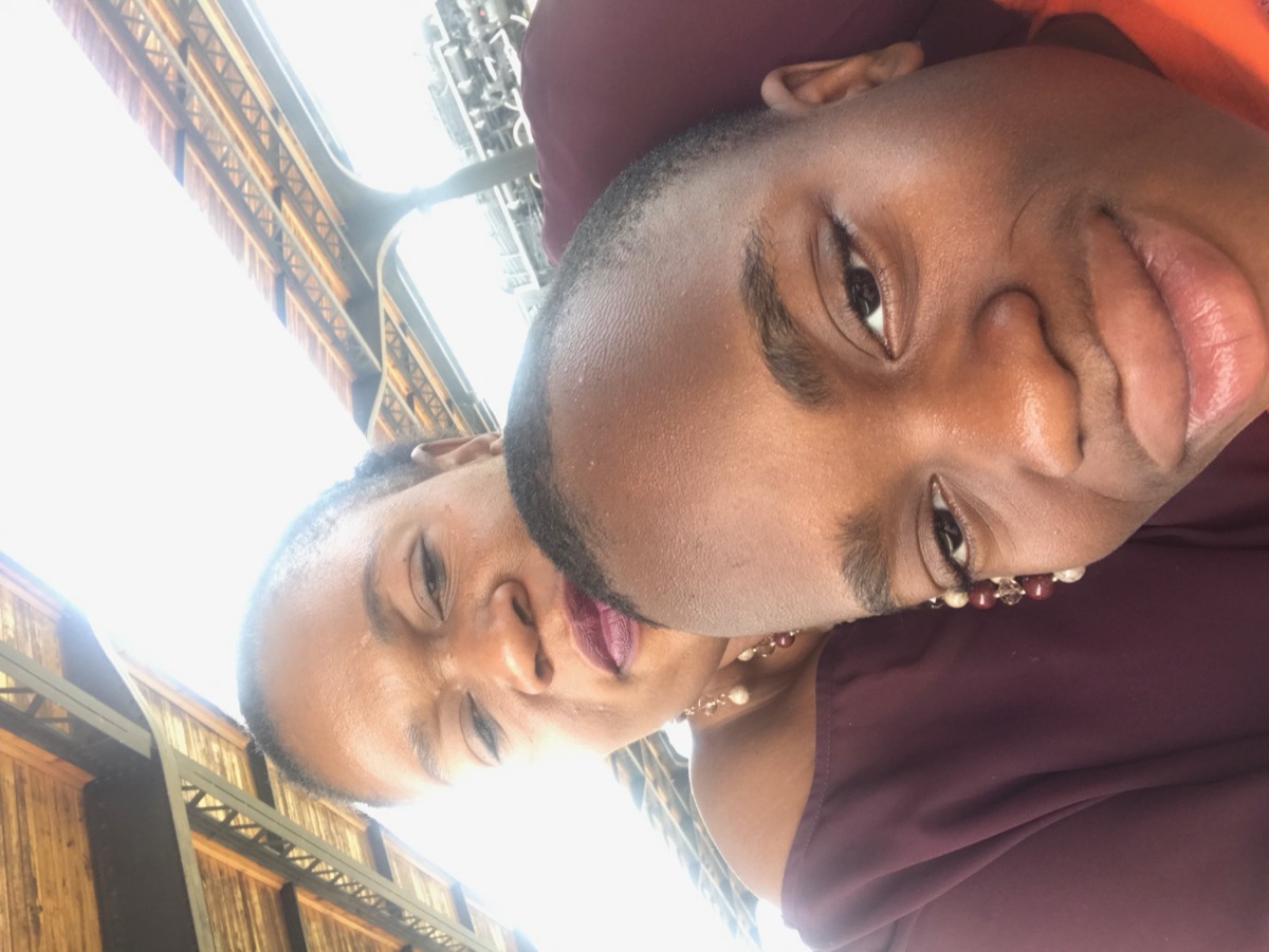 Therese with her son