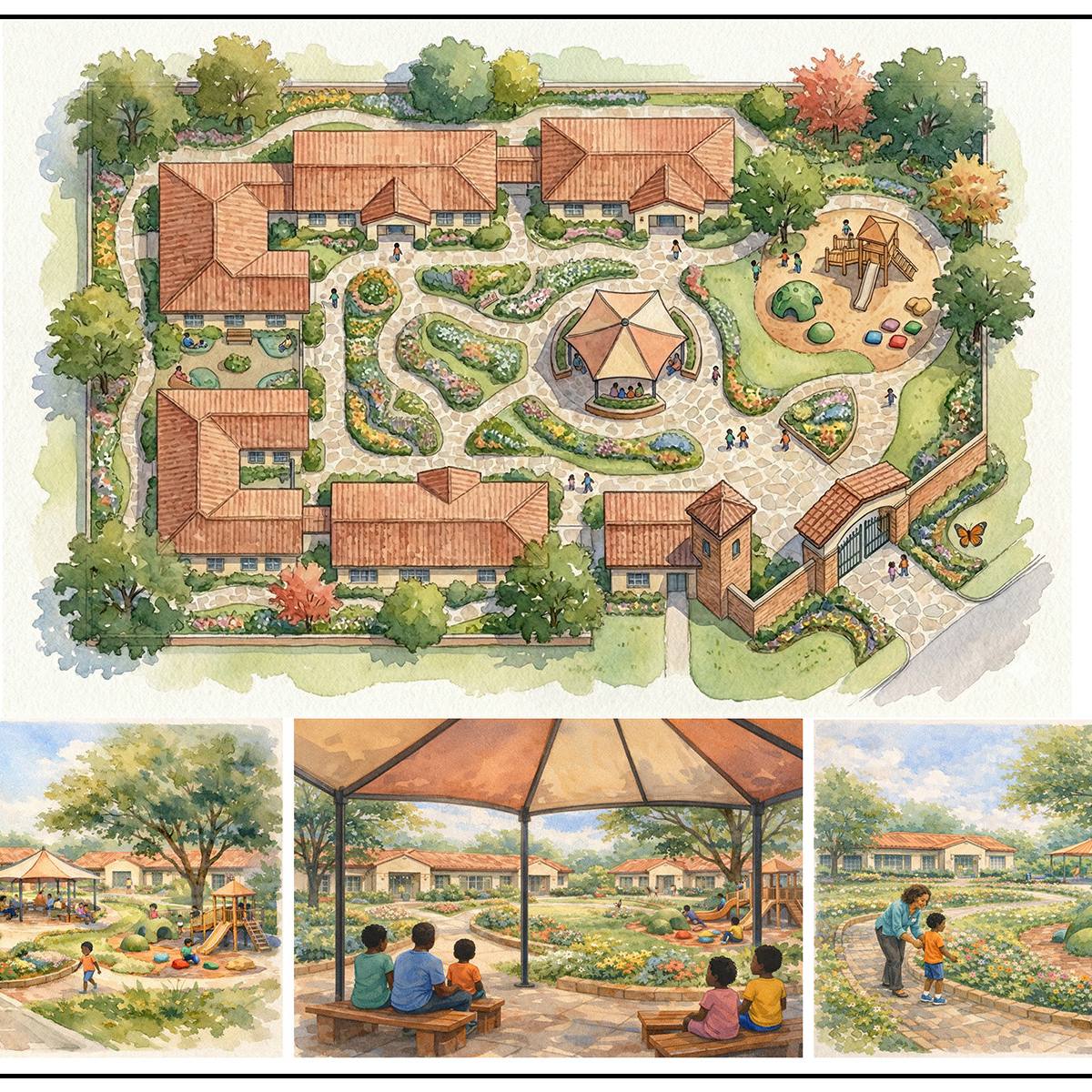AutismCongo school architectural rendering